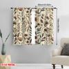 2D flat printing 2pcs Curtain Boho Garden of Nostalgia Branches Leaves Blackout Polyester Wall Decor for Holiday Family Party