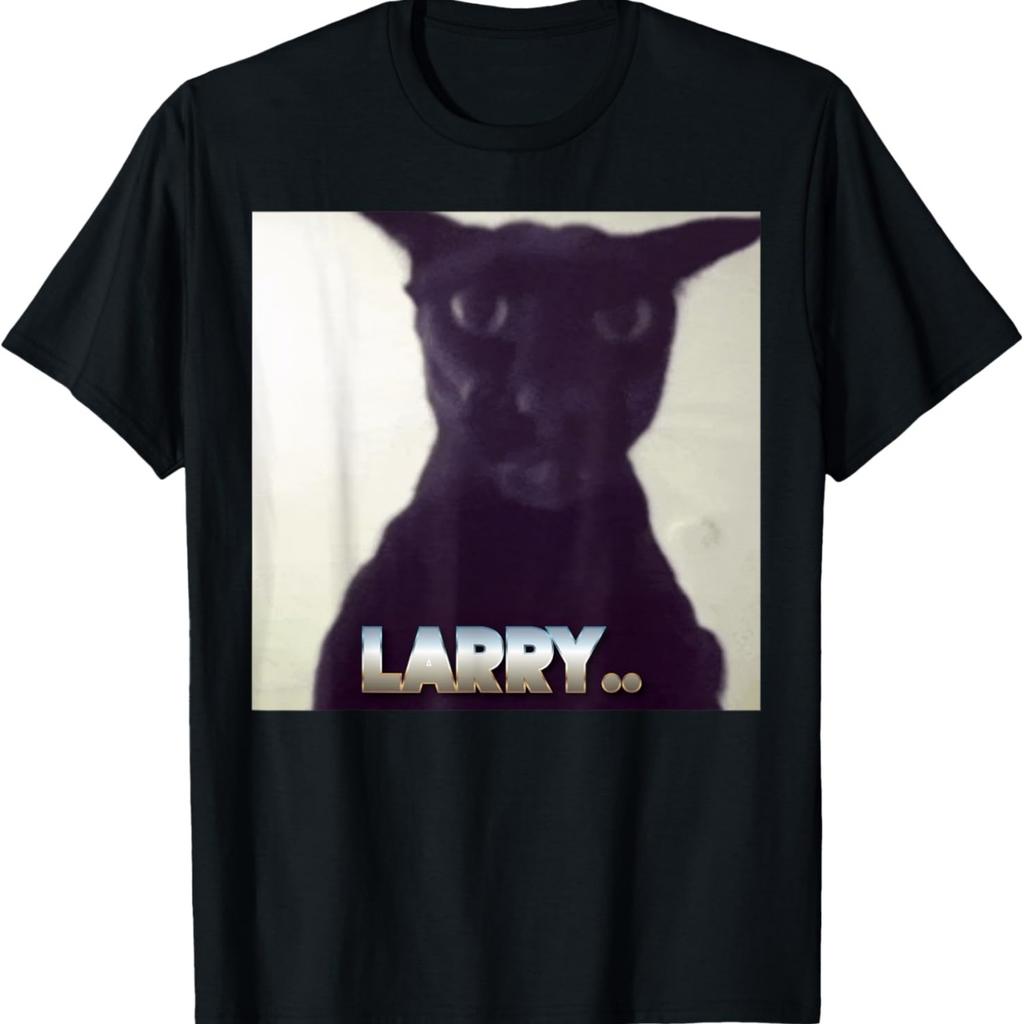 Zły Larry Meme Larry Kot Meme Przeklęte Memesy Memesy Brainrot Koszulka(1)