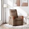 VidaXL Reclining Massage Armchair Brown Fabric 4104820