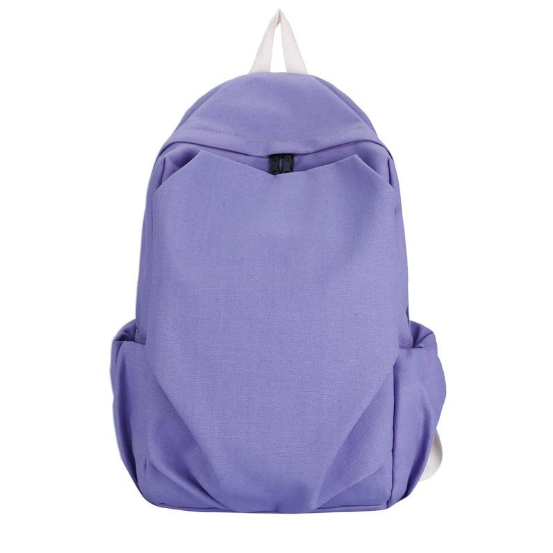 Vintage Backpack Men's Simple Large-capacity Backpack Campus Canvas Junior High School High School College Student Schoolbag Women