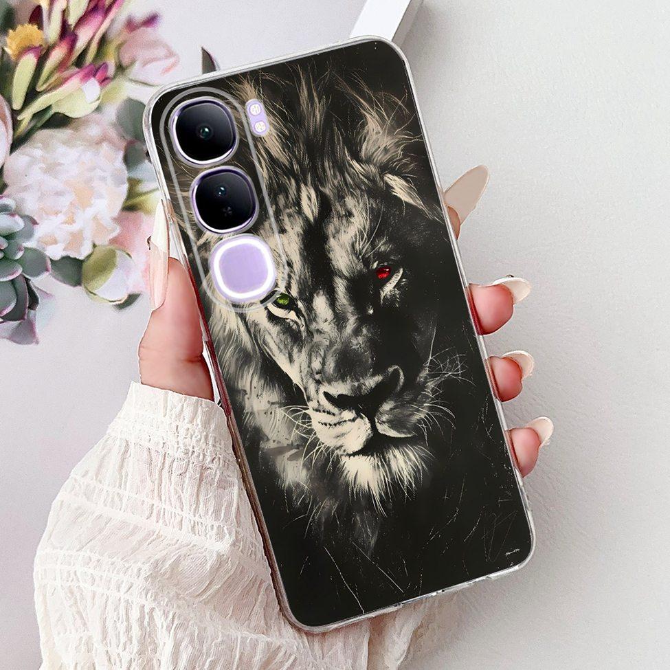 For Vivo V40 Lite 5G IDN Case V2417 Clear Cute Cat Fashion Butterfly Love Painted Soft Phone Case For Vivo V40 Lite 4G IDN Cover