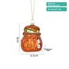Fishing Series Christmas Tree Decoration Glass Painted Home Scene Decoration Pendants  Home