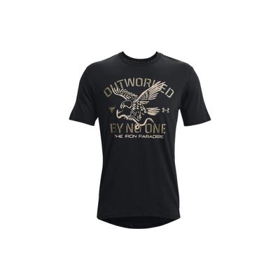 Camiseta Gráfica de Manga Corta Project Rock Outworked para Hombre Tops Negro 1370490-001