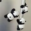 Cute Mini Panda Refrigerator Magnet Cartoon Panda Decorative Refrigerator Decor