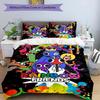 3pcs Duvet Cover Set (1*Duvet Cover + 2*Pillowcase, Without Core), Game Rainbow Friends Print Bedding Set, Bedroom Decor, All‑Season, Birthday Gift