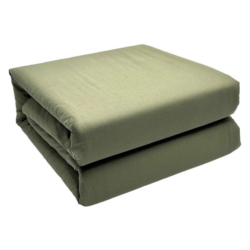 Mling Army Green Military Training Quilt Set