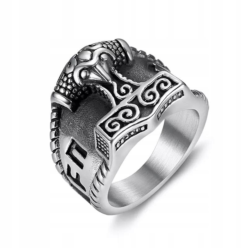 Viking Signet Ring Thor's Hammer Mjolnir 147