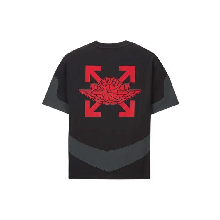 

Jordan Men s Off-White 2020 T-Shirt Black Red CV0657-010 XS