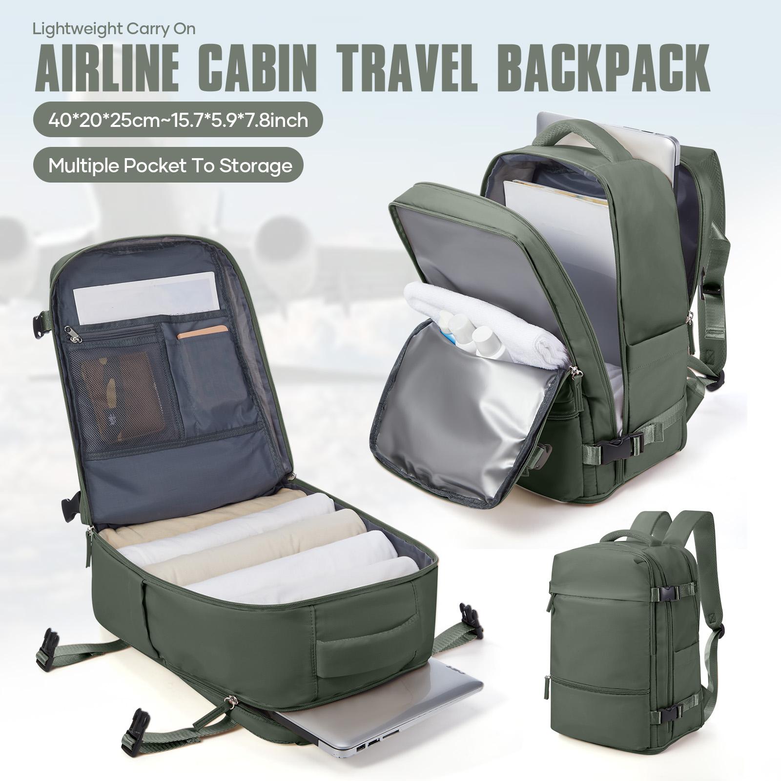 

Ryanair Сумки для ручной клади 40x20x25 Подсиденная сумка для ручной клади Рюкзак для путешествий, Сумка для ручной клади Мужской рюкзак для ноутбука Повседневный рюкзак зелёный