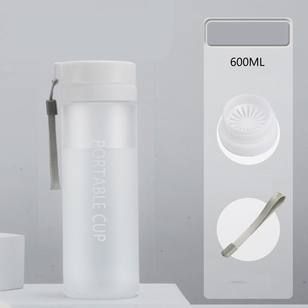 600ml Sports Water Bottle Portable Large Capacity Cup Summer Ice Cold Water Jug