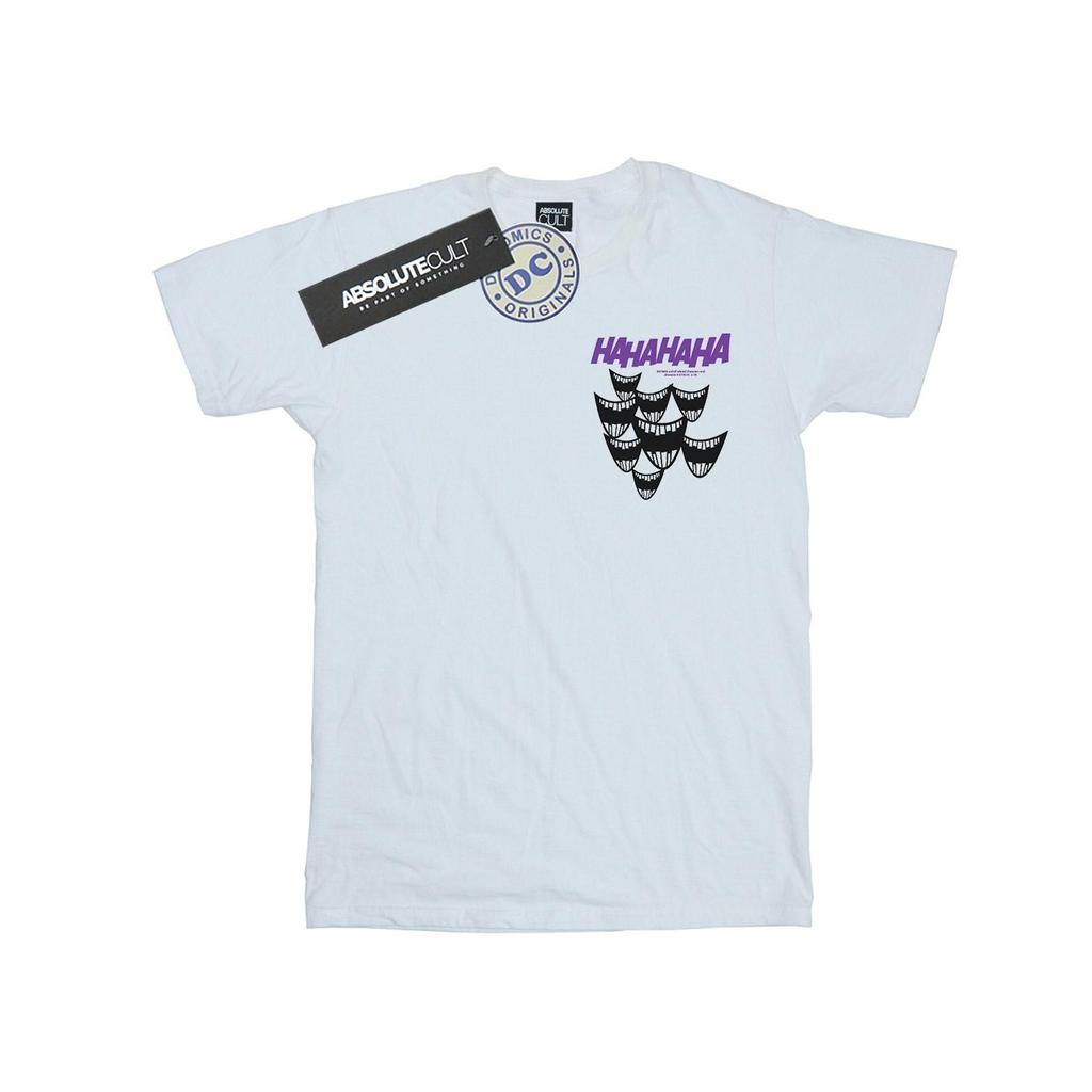 DC Comics Mens Batman Joker Smile Breast Print T-Shirt
