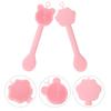 2Pcs Double-End Silicone Facial Brush Face Cleansing Scrubber Mask Applicator Tool Deep Cleaning Exfoliator for All Skin Types