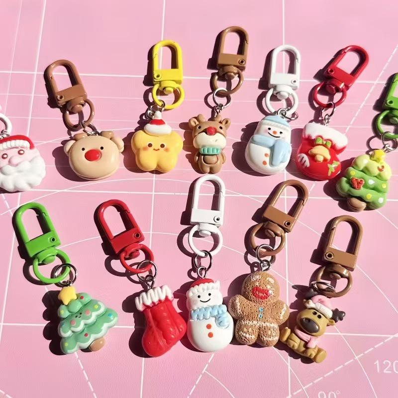 Rozkošný vánoční přívěsek na klíče - překvapení v sáčku: Kreativní dětský dárkový přívěsek