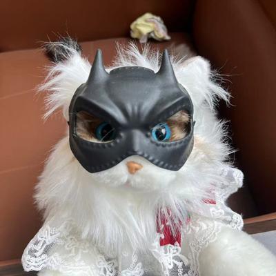 Katzenmaske Niedliche Fledermaus Haustierhut für Katze und Hund Lustiger Superheld