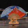 Silk Fan for Men and Lightweight Bamboo Silk Bamboo Craft Japanese Style Accessory Fan [YINKE] Women, Frame, High-Quality Fan, Fan, Fan, Stylish,