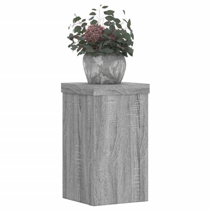 VidaXL Plant Stands 2 Pcs Sonoma Grey Engineered Wood, Flower Stand, Pot Stand, Plant Support 852884