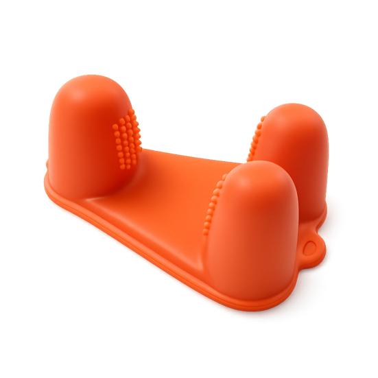 

Silicone Finger Clip Tongs Non-Slip Finger Food Tongs Reusable Finger Grip Tongs for Eating Fried Chicken Chips Snacks Home Travel