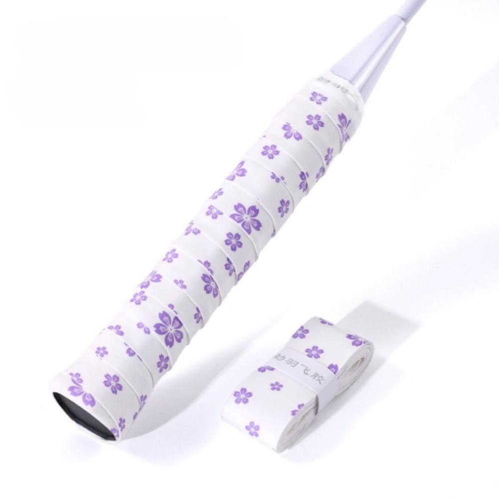 Sakura Print Badminton Racket Grips Wrap Sweat-Absorbent Quickly Self-adhesive Grip