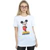 Disney Womens/Ladies Mickey Mouse Retro Pose Cotton Boyfriend T-Shirt
