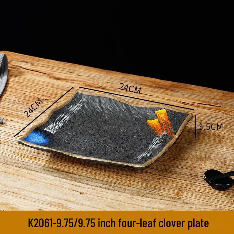 Melamine Sushi & Yakiniku Plate: Japanese Restaurant Tableware for BBQ & Hot Pot