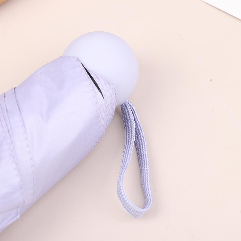 Five-Folding Dual-Purpose Capsule Umbrella Sun Protection Sunshade Pocket Women'S Umbrella Compact Umbrella Foldable Rain
