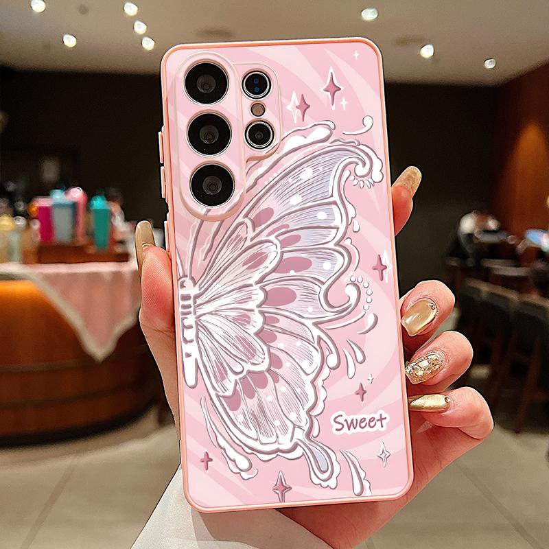 Fantastic Butterfly Print Case For Samsung S26 Edge S25 FE S24 Plus S23 S22 Ultra A15 A16 A17 A35 A36 A37 A54 A55 A56 A57 5G Magnetic Matte Cover