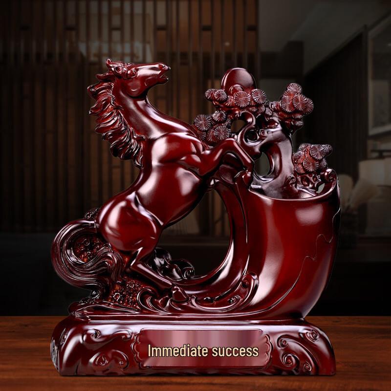 Chinese Style Horse Pen Holder Ornament