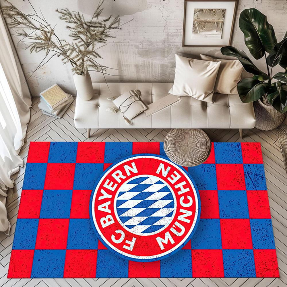 Fc Bayern Munich Uefa Champions League Themed Graphic Square rugs are a great choice for living rooms, bedrooms, home décor, and as gifts.