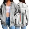 Women's Hooded Zipper Cardigan - Autumn 2025, Plus Velvet, Long Sleeve Top