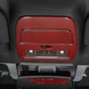 Red Carbon Roof Reading Light Lamp Decor Panel Trim Cover For Ford F-150 +