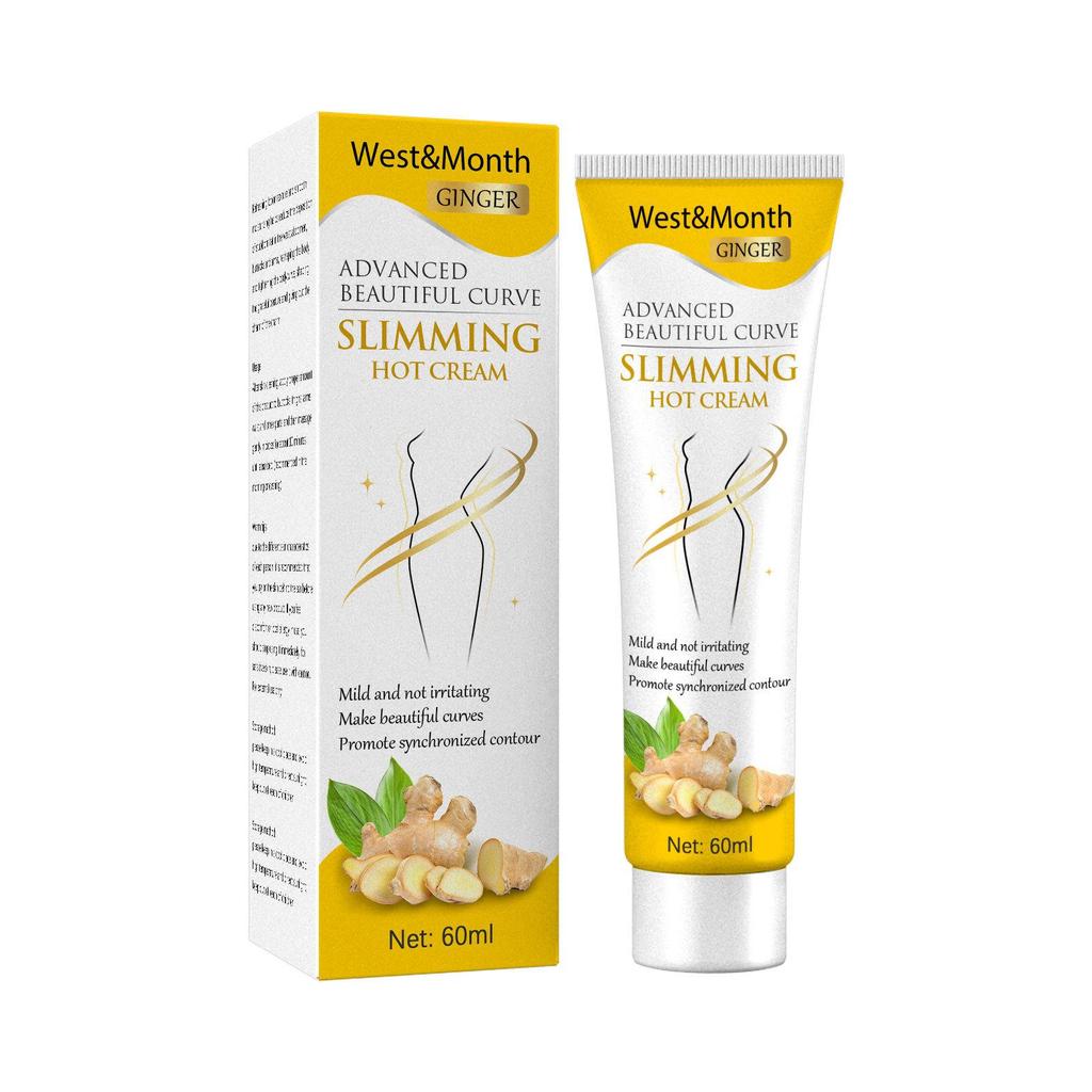 West&Month Ginger Slimming & Shaping Cream Slimming & Firming Body Slimming Massage Cream for Big Belly & Thigh Muscle Removal