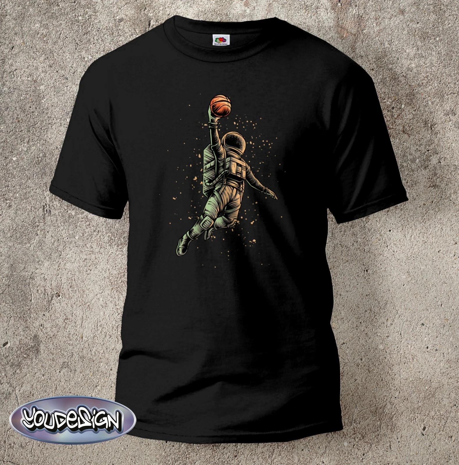 Basketball Astronaut T-Shirt Fun Shirt Gift Cult Gift Dope Space S-5XL XXL