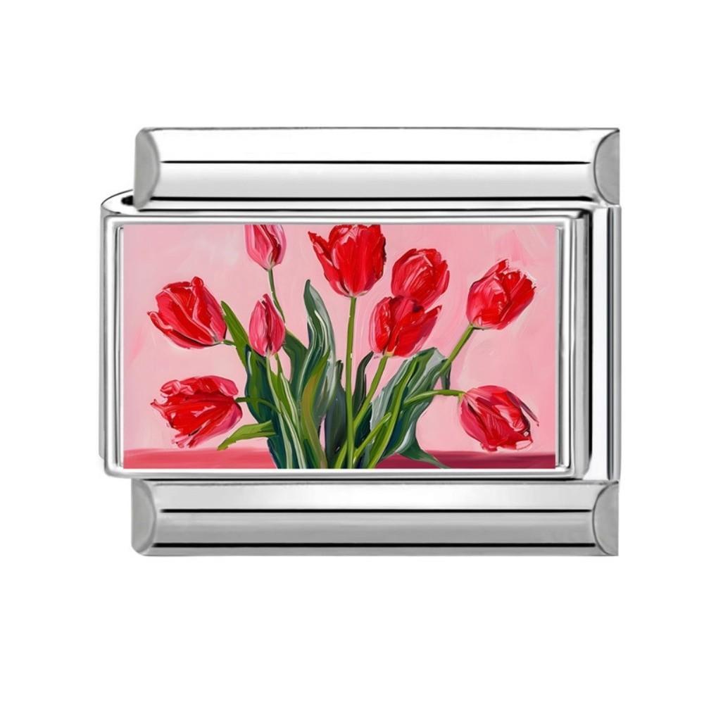 Colorful Charm Italian Links Cartoon Charm Bracelet Link  for Making DIY Jewelry