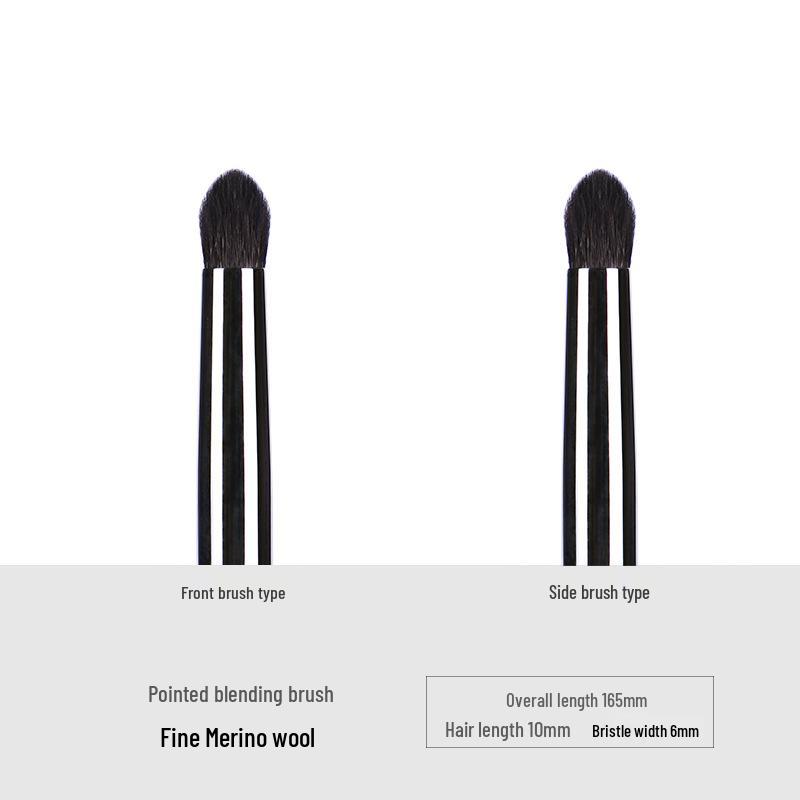 Ebony Wood Animal Hair 40-Piece Makeup Brush Set for Eyeshadow and Blush