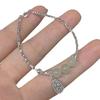 S925 Sterling Silver Hetian Jade Small Piece Silver Bracelet Women's New Chinese Minority All-Match Bracelet Ethnic Style Bracelet