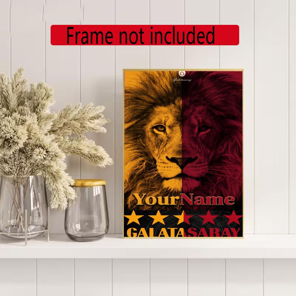 Galatasaray Personalized Text Diamond Painting Round Diamond Mosaic Rhinestones Diamond Embroidery Craft Kit Wall Decor Without Frame