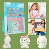 Lop-Eared Rabbit Wool Diy Set Simple Crochet Doll Ornament Decoration Birthday Gift English Manual