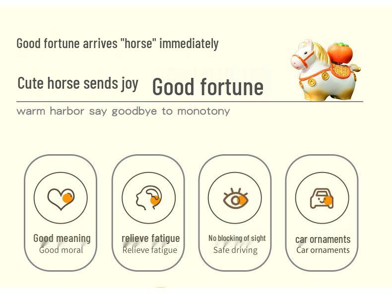 Little Pony Fufu Resin Figurine - Creative Car Console Decoration