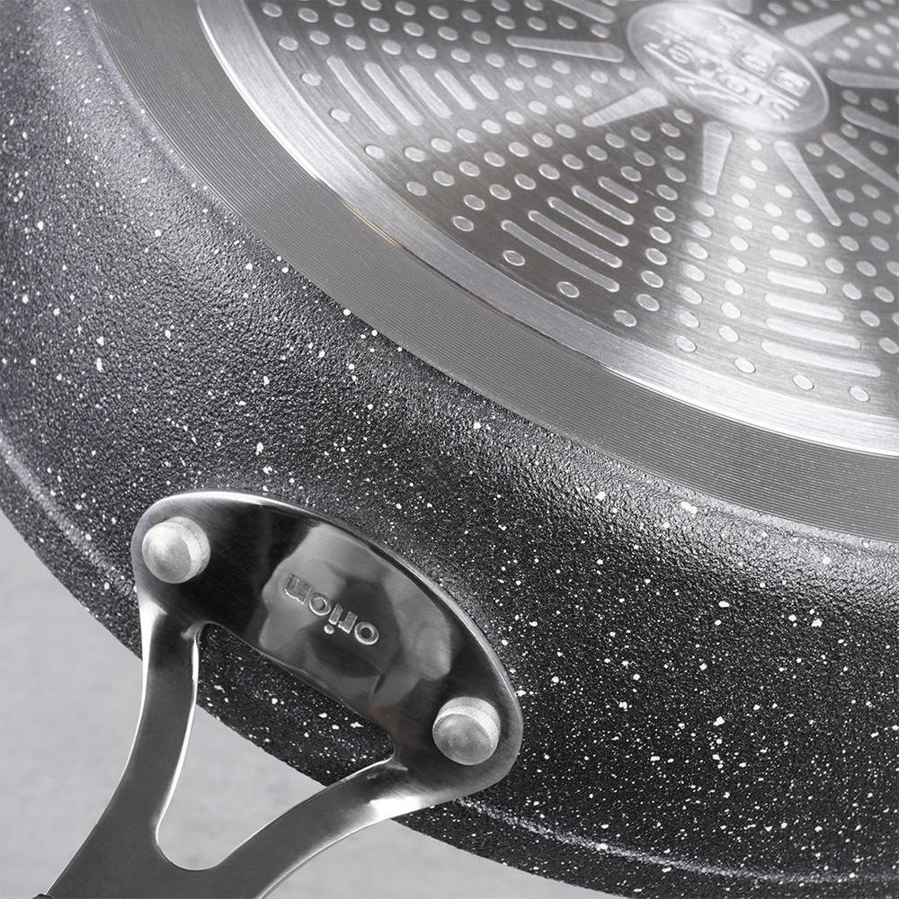 Granite Non-Stick Frying Pan with Lid 28cm