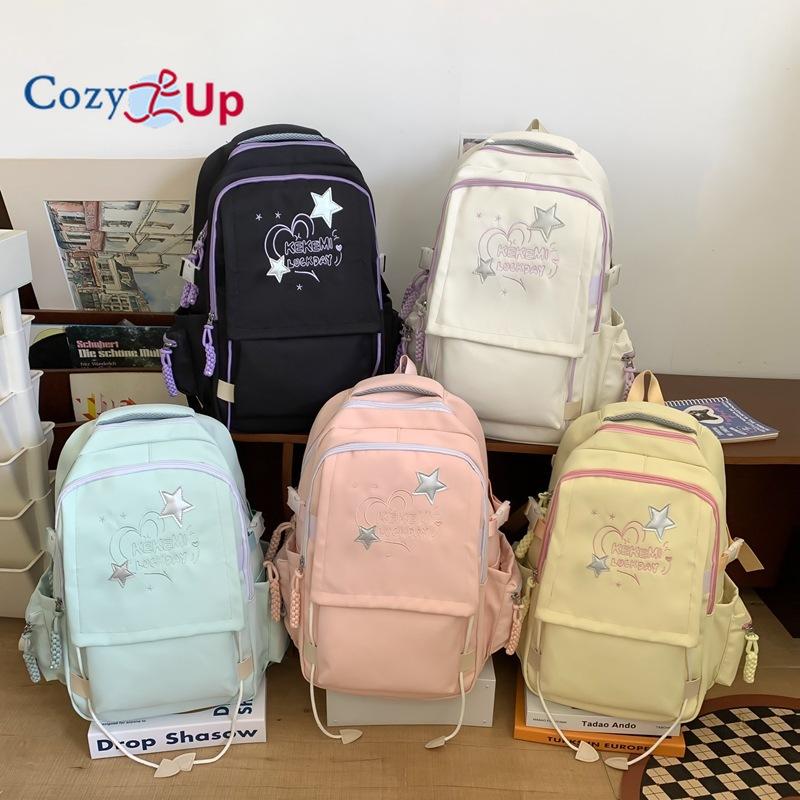 Bello Nuovo Zaino Scolastico Americano per Ragazze Colore Puro Fresco Zaino da Viaggio Tempo Libero Zaino di Grande Capacità