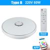 36W/60W RGB Flush Mount Round Starlight APP bluetooth Music Lamp Dimmable Light with Remote Control Music Led Ceiling Light Lamp