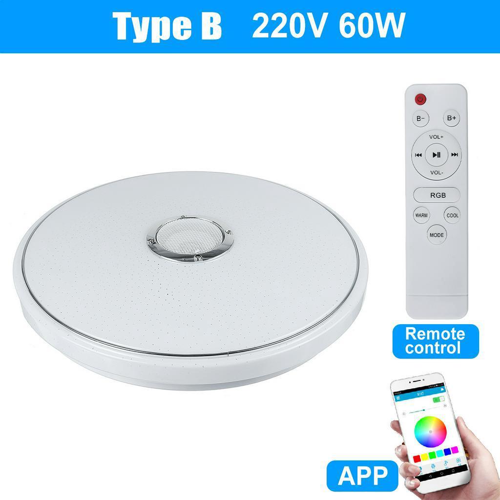 36W/60W RGB Flush Mount Round Starlight APP bluetooth Music Lamp Dimmable Light with Remote Control Music Led Ceiling Light Lamp