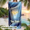 Beach Towel Lazio FC Print Custom Name Text Soft Towel for Swimming Pool