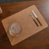 Leder-Platzset Western-Essplatzset Doppelseitig integriertes Rindsleder-Muster wärmeisolierende Esstisch-Matte Hotel Haushalt wärmeisolierende Matte