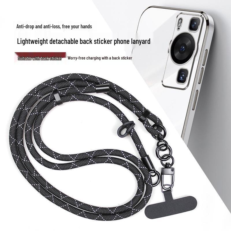 

Персонализированный регулируемый шнурок для телефона с шейным ремешком и металлическим карабином Crossbody strap, neck strap, phone strap разноцветный