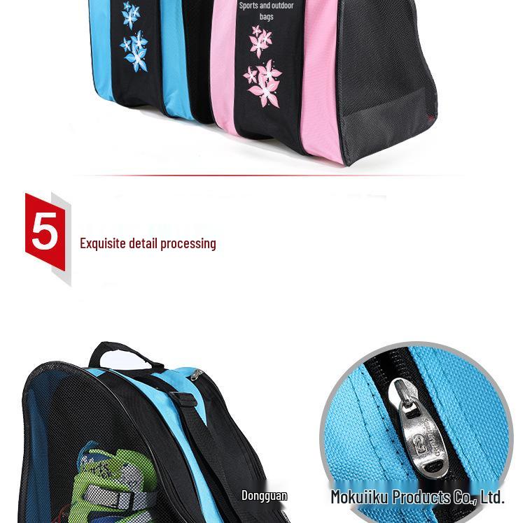 Professional Skating Bag for Kids & Adults - Inline Skates Ice Skates Storage, Breathable, Single Shoulder Design