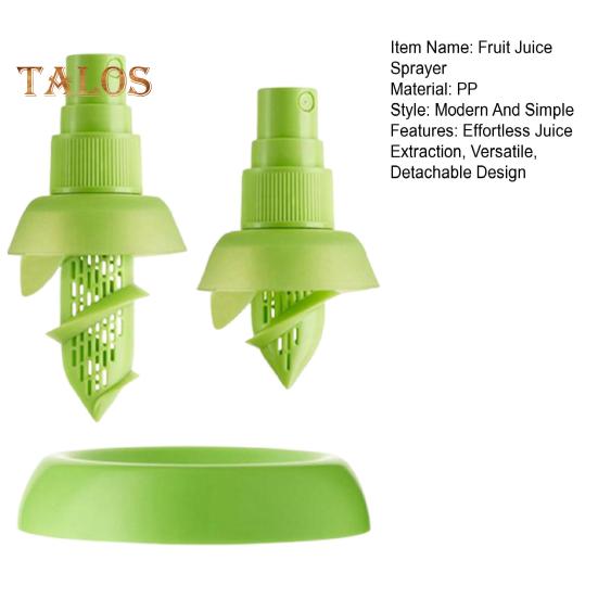 Juego de 2 pulverizadores de zumo de limón, pulverizador manual de cítricos con soporte, pulverizador de cítricos verde para ensaladas, mariscos, verduras y exprimidor de limas para zumos.