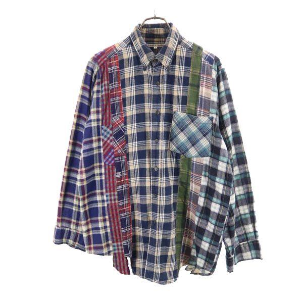 Rebuild by Needles Made In Japan Check Pattern Long Sleeve Shirt S Men's Used