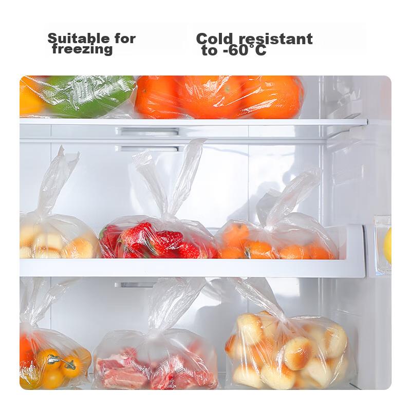 MARYYA Disposable Food-Grade Storage Bags, Large Size 80 Pieces, 40x50cm Plastic Bags, Thickened, for Vegetable Refrigeratio