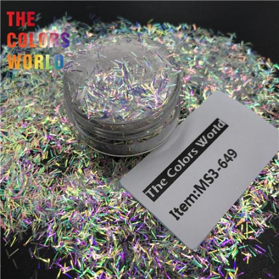 

TCT-304 мишура полоска короткая форма стержня блестки для ногтей украшения для ногтей блестки для тела праздничные аксессуары украшения для стаканов MS3-649 50g